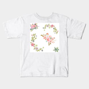 Flower Pattern Kids T-Shirt